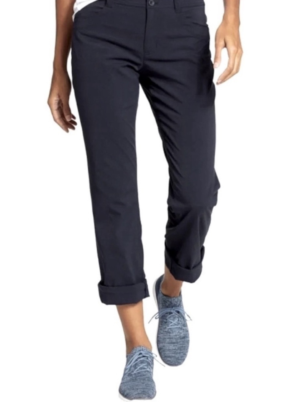 Eddie Bauer Stretch Convertible Roll Tab Hiking Pants Women’s Size 10 in Black - Picture 15 of 15